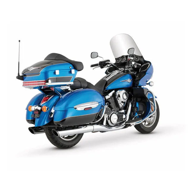 Vance & Hines 18371 Twin Slash Round Slip-on Exhaust 09-16 Kawasaki VN1700 Nomad/Voyager
