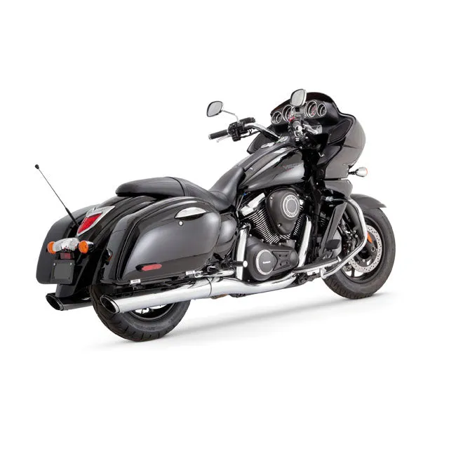 Vance & Hines 18371 Twin Slash Round Slip-on Exhaust 09-16 Kawasaki VN1700 Nomad/Voyager