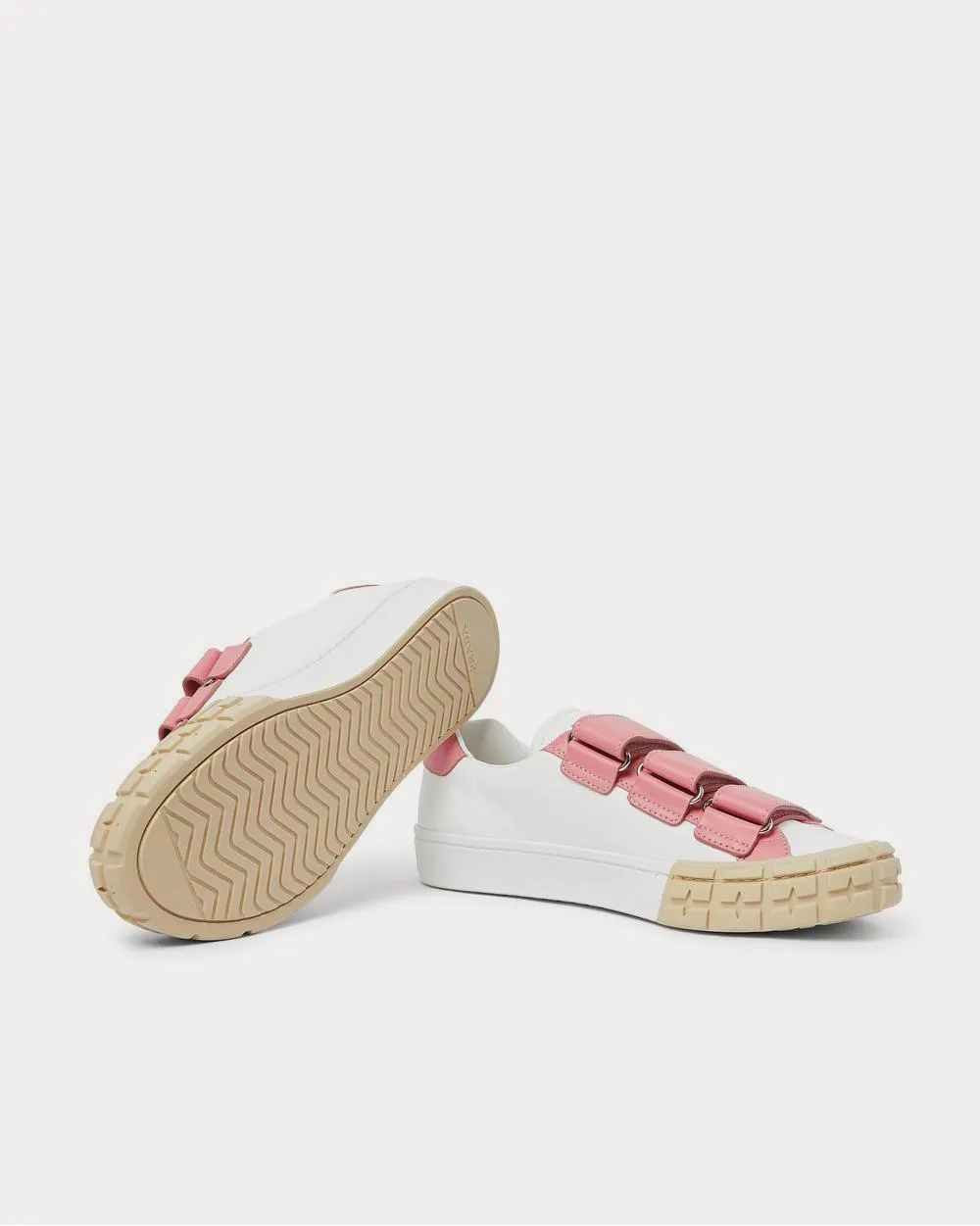 Wheel Leather  White low top sneakers