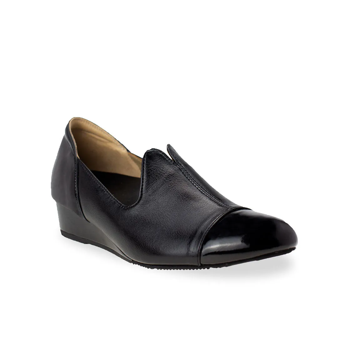 [Wide-Fit] Extra-Comfort Patent Loafers 1.5"inch [Cozy Wear Series]