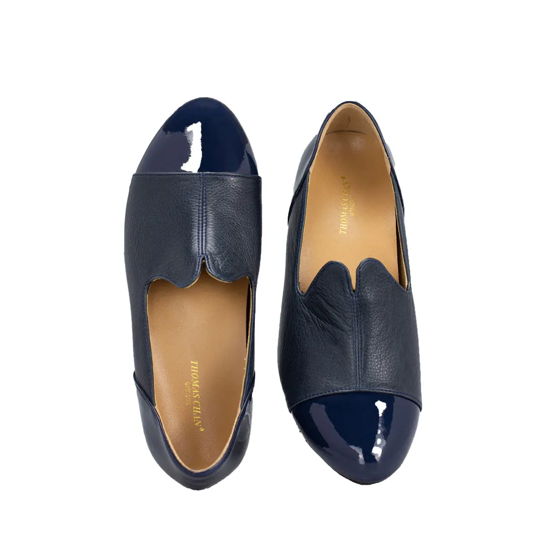 [Wide-Fit] Extra-Comfort Patent Loafers 1.5"inch [Cozy Wear Series]