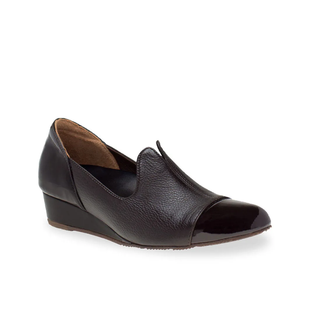 [Wide-Fit] Extra-Comfort Patent Loafers 1.5"inch [Cozy Wear Series]