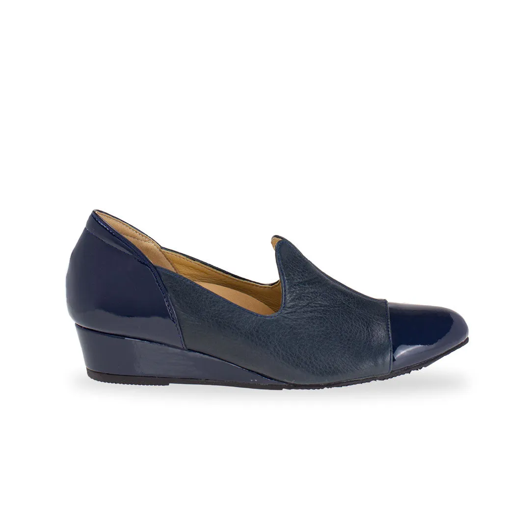 [Wide-Fit] Extra-Comfort Patent Loafers 1.5"inch [Cozy Wear Series]