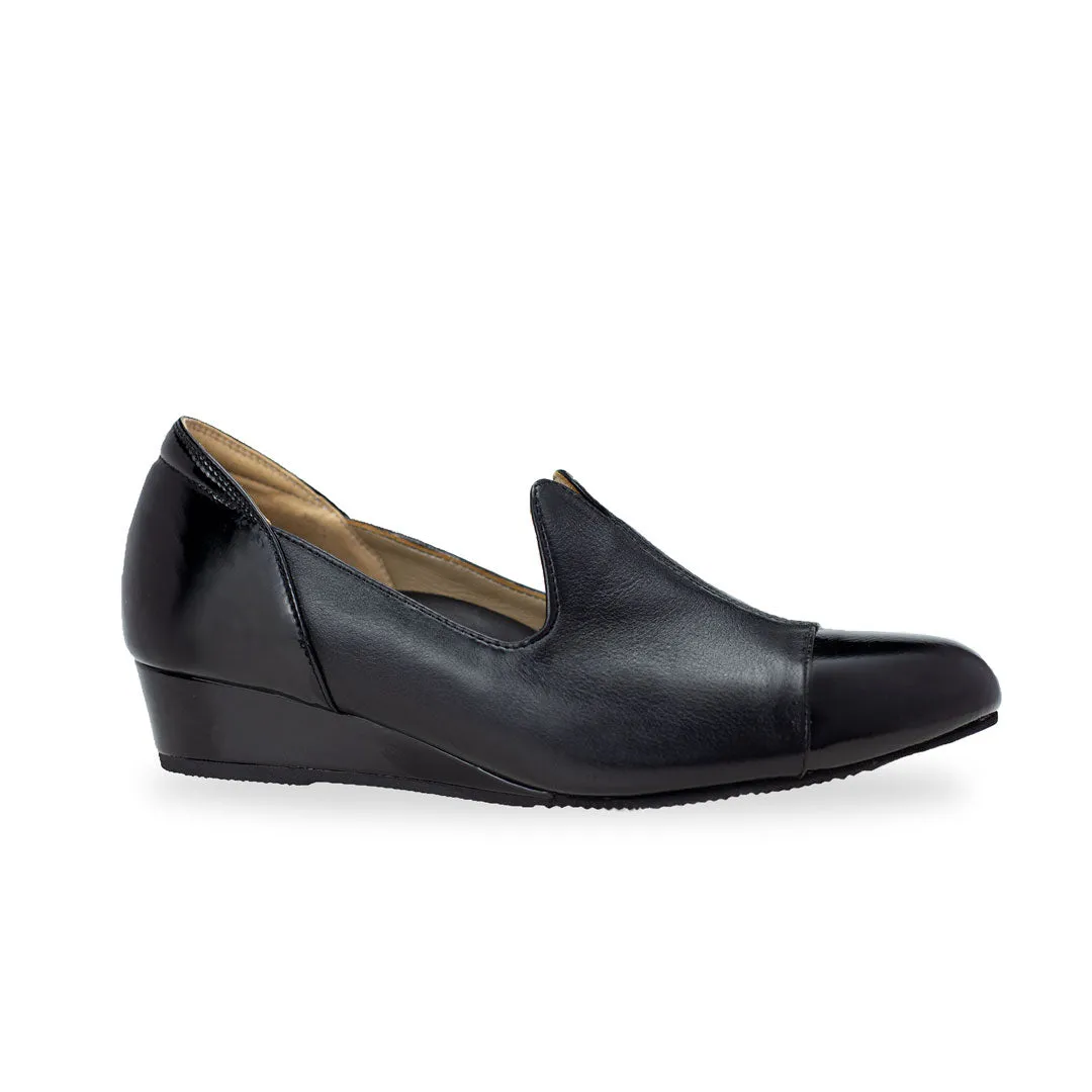 [Wide-Fit] Extra-Comfort Patent Loafers 1.5"inch [Cozy Wear Series]