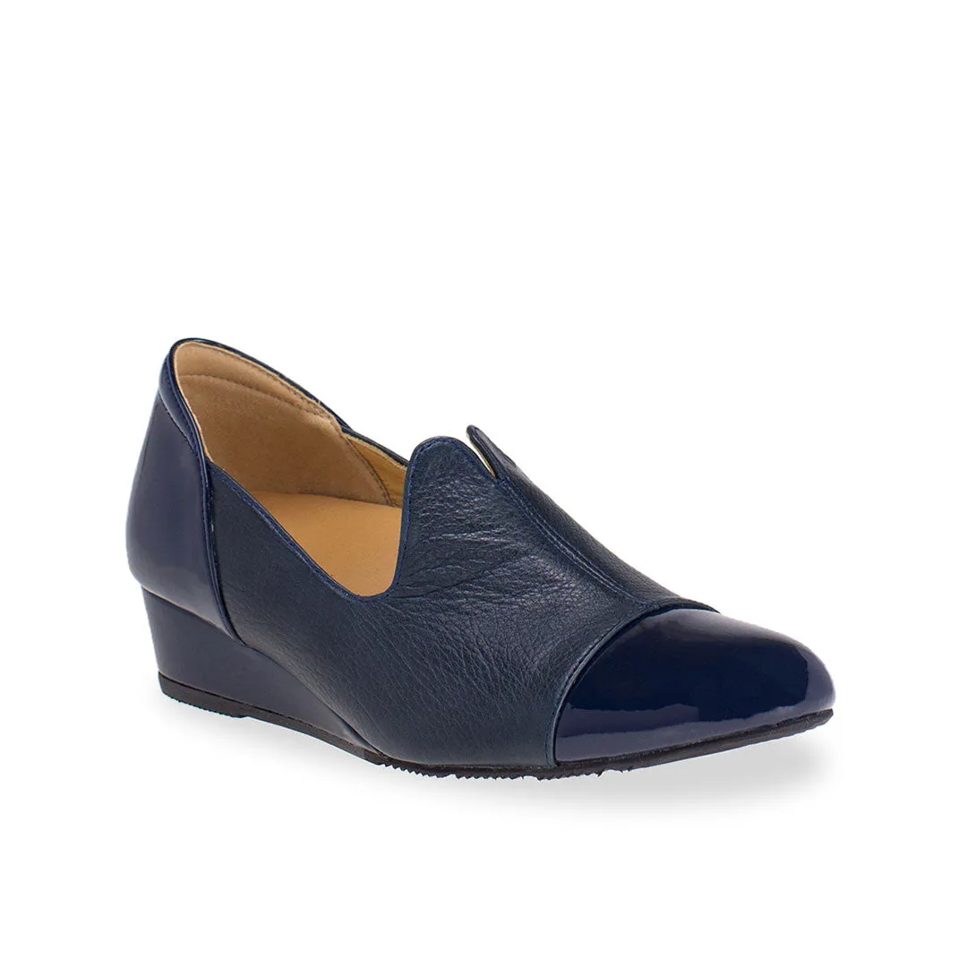 [Wide-Fit] Extra-Comfort Patent Loafers 1.5"inch [Cozy Wear Series]