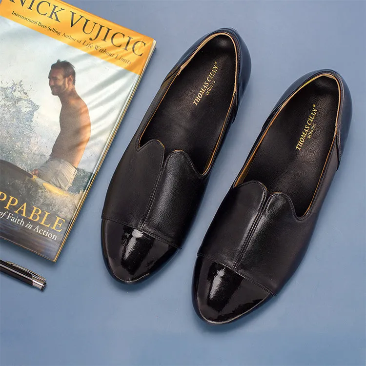 [Wide-Fit] Extra-Comfort Patent Loafers 1.5"inch [Cozy Wear Series]