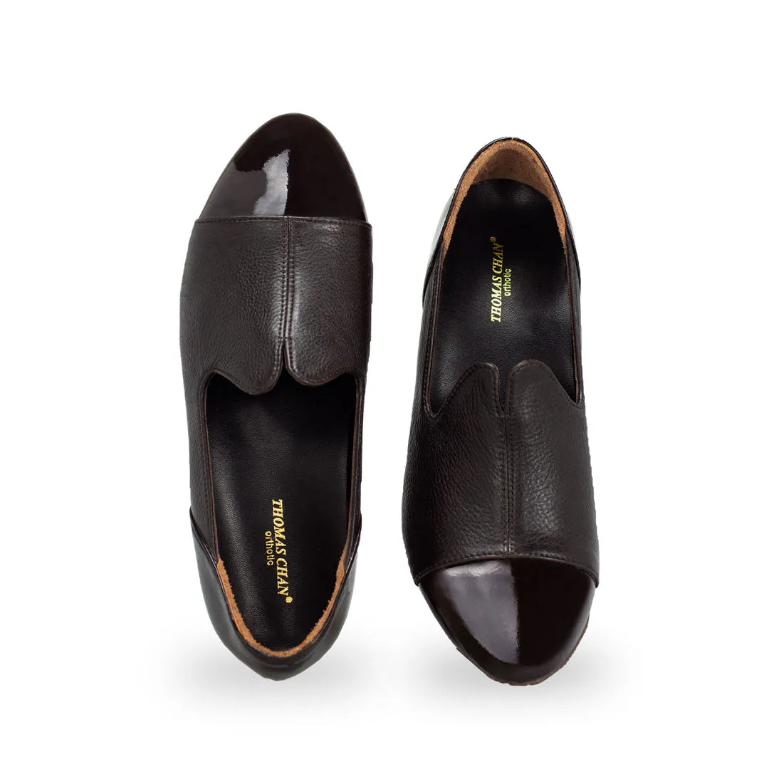 [Wide-Fit] Extra-Comfort Patent Loafers 1.5"inch [Cozy Wear Series]